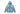 COPPED Zip-Up Hoodie Light Blue