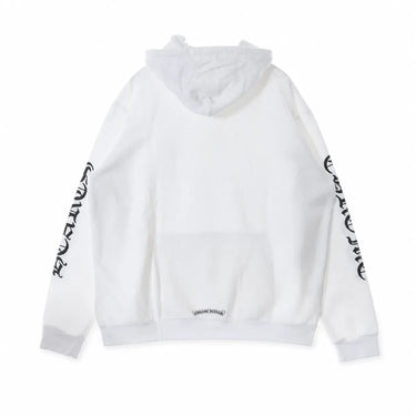 Chrome Hearts Vertical Logo Pullover Hoodie White