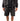 MANI Covered Rhinestone Sweat Shorts "Jet Black"