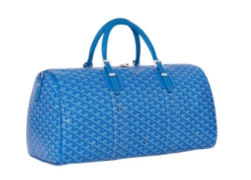 Goyard Boston 50 Duffle Bag Sky Blue w/ Strap