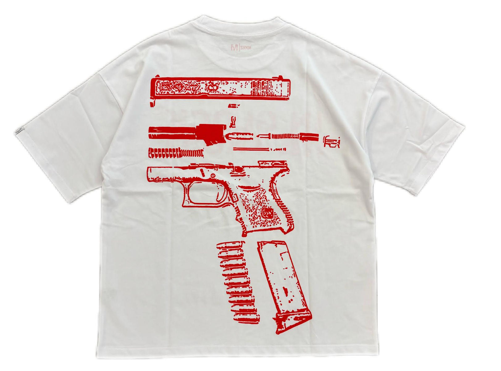 In Glock We Trust Tee White / Red