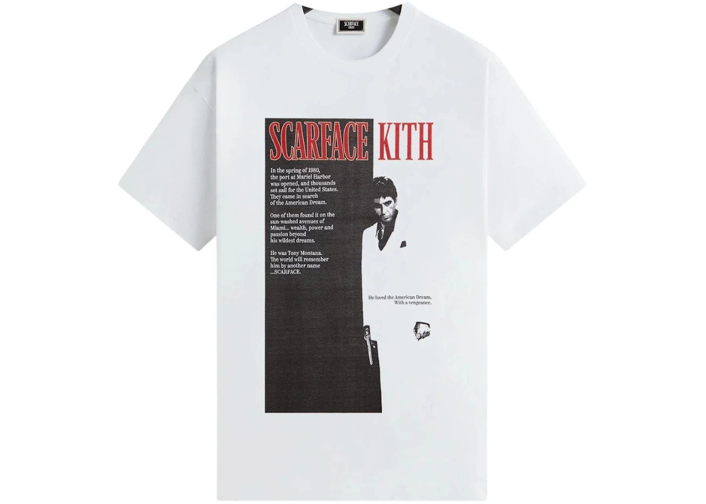 Kith x Scarface Film Poster Vintage Tee White