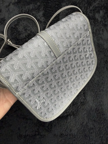 Goyard Belverde PM Grey Bag ( GENTLY USED) 9/10 - Like New