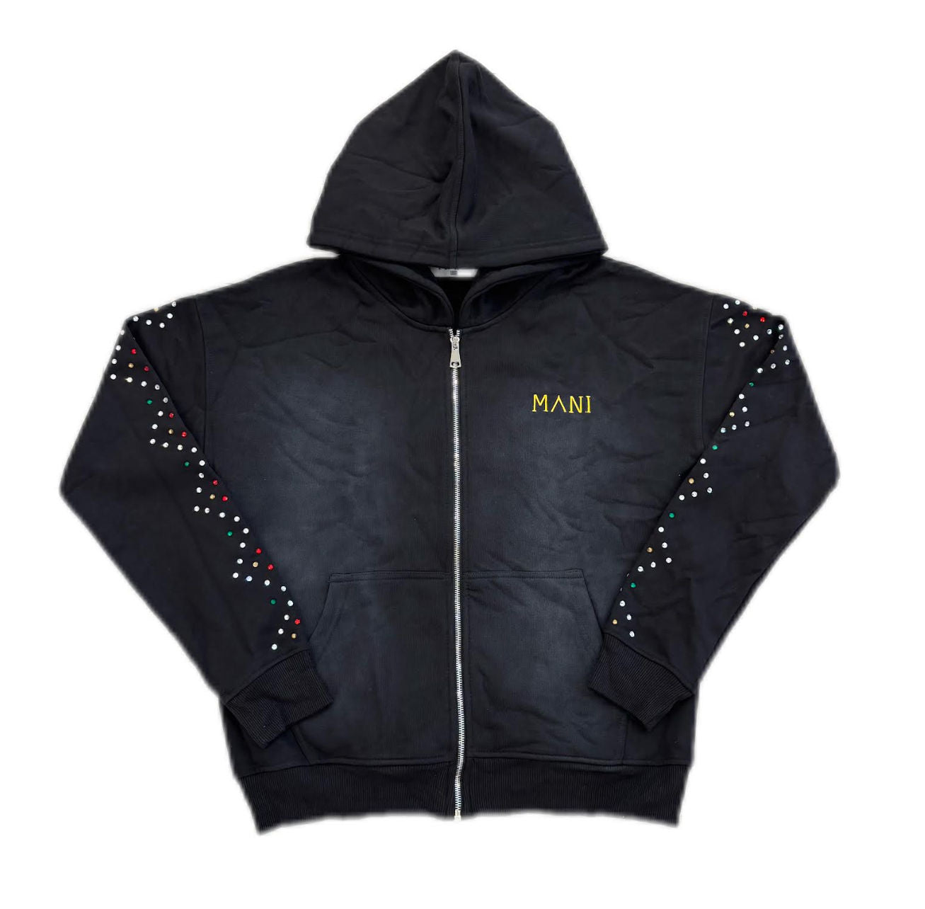 MANI Multi-Stone Zip-Up Hoodie