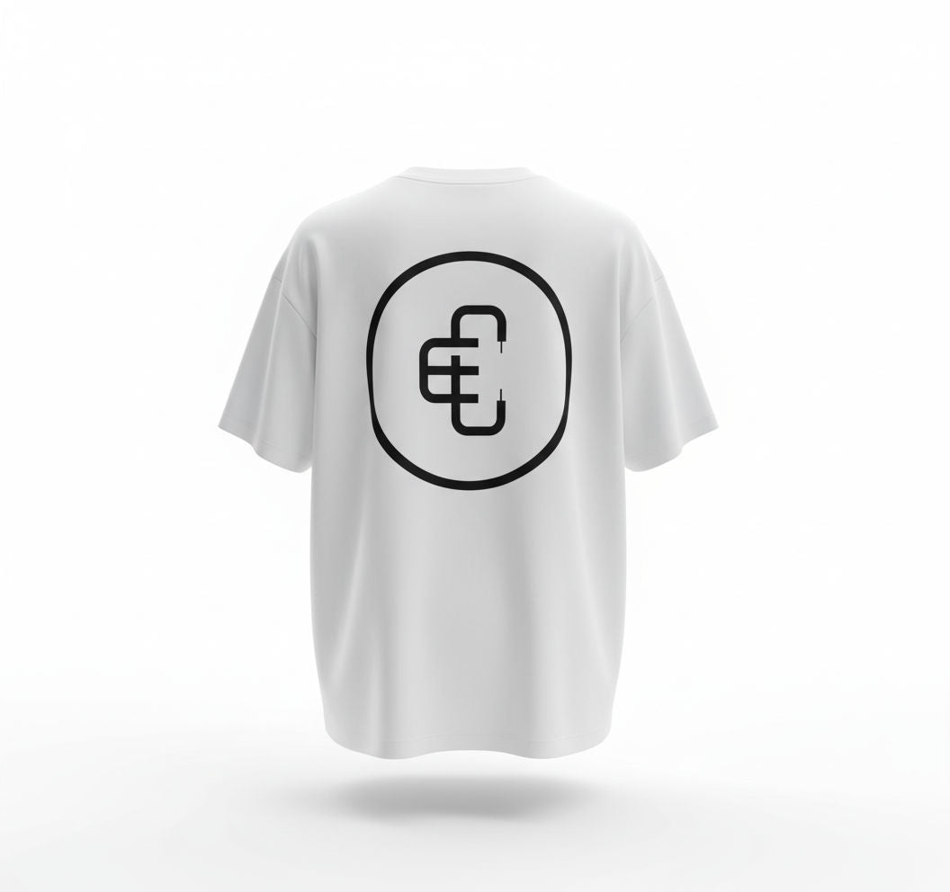 COPPED Seamless Tee Single Layer White Black Logo