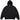 Supreme Satin Applique Hooded Sweatshirt (SS26) Black