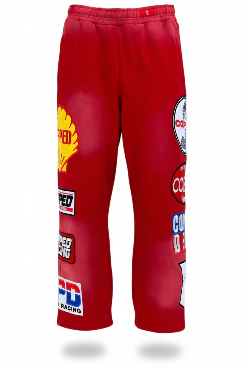 COPPED Motor Sports Sweatpants Red