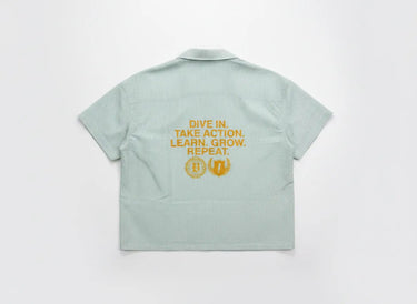 V!llage Green Button Up Top