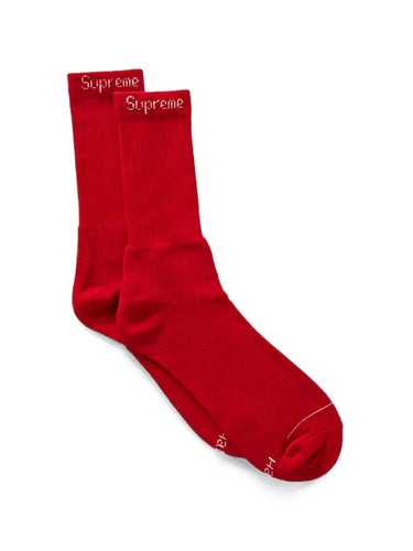 Supreme Hanes Crew Socks (1 Pair) Red