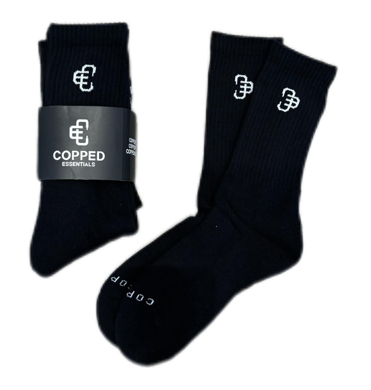 COPPED High Socks Black (4 Pack)