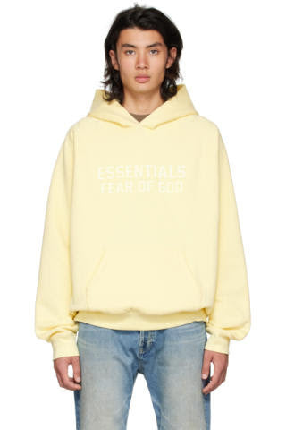 Fear of God Essentials Hoodie Yellow Raglan