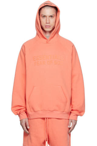 Fear of God Essentials Hoodie Pink Raglan