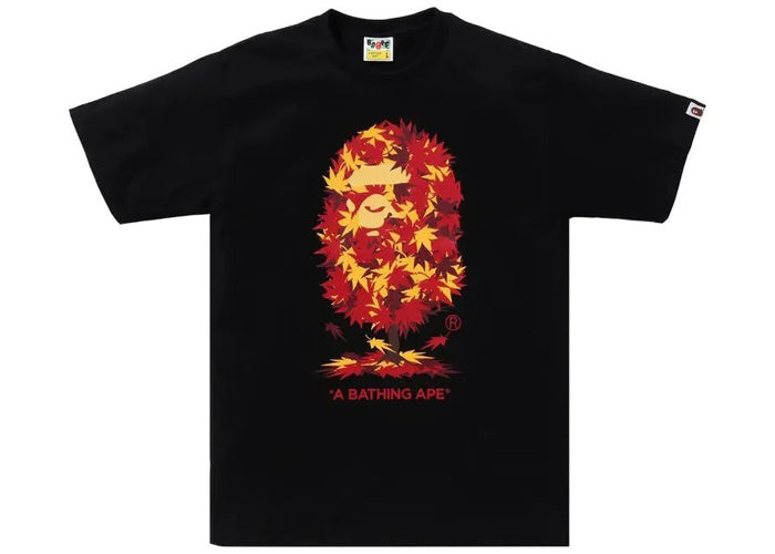 BAPE Japan Autumn Photo Ape Head Tee Black