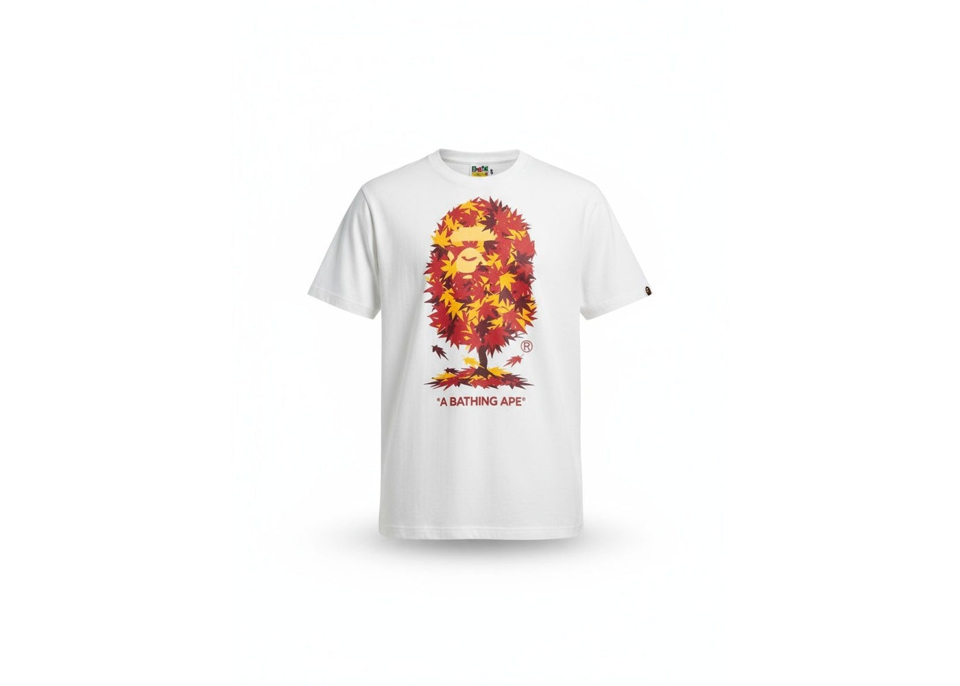 Bape Japan Autumn Tree Ape Head Tee White