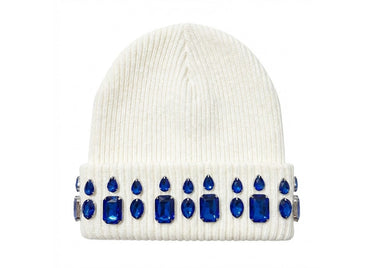 Mani Royalty Beanie v3 White / Blue