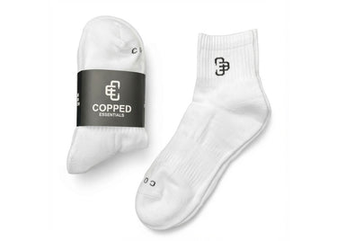 COPPED Low Socks White (4 Pack)