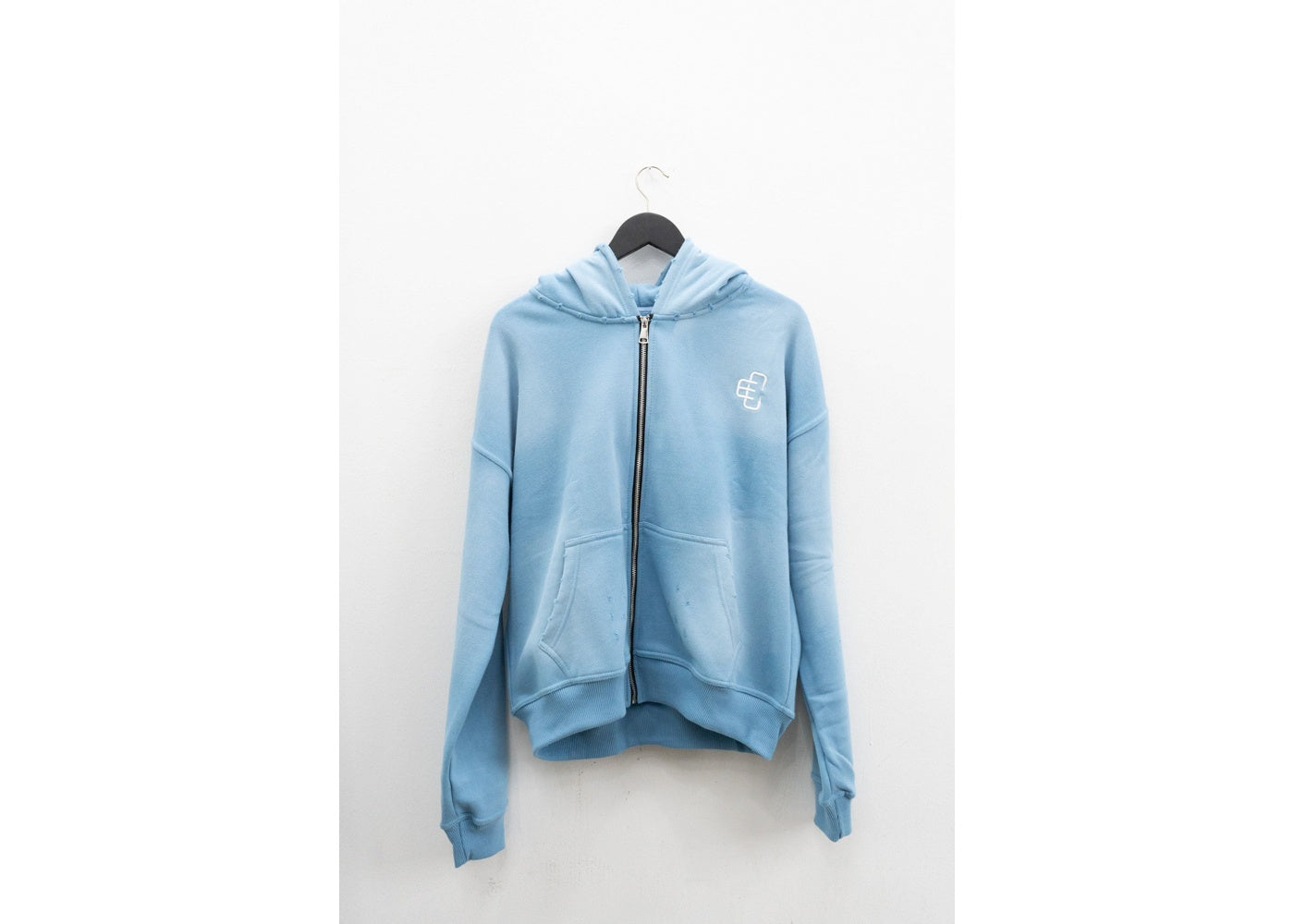 COPPED Zip-Up Hoodie Light Blue