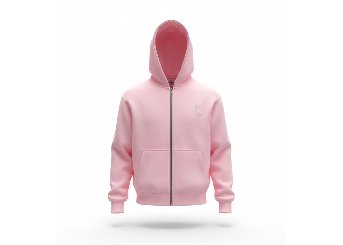 COPPED Zip-Up Hoodie Light Pink
