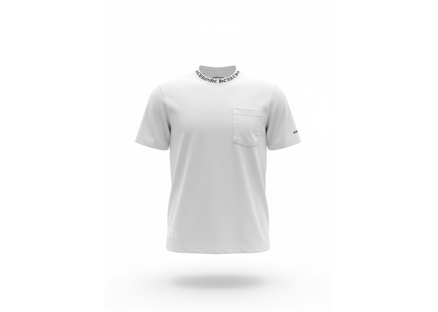 Chrome Hearts Neck Letters Logo T-shirt White