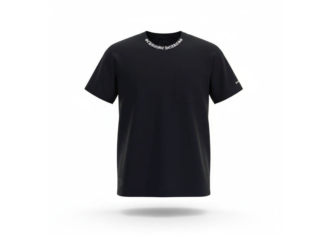 Chrome Hearts Short Sleeve Pocket Crew T-shirt Black