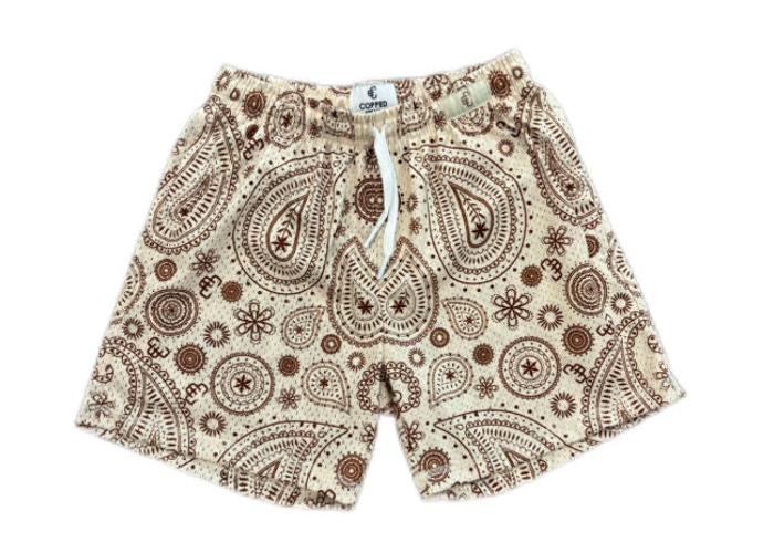 Copped Shorts Paisley Cream