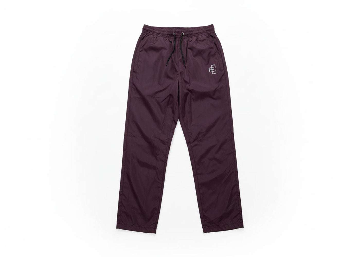 Copped Windbreaker Pants Burgundy