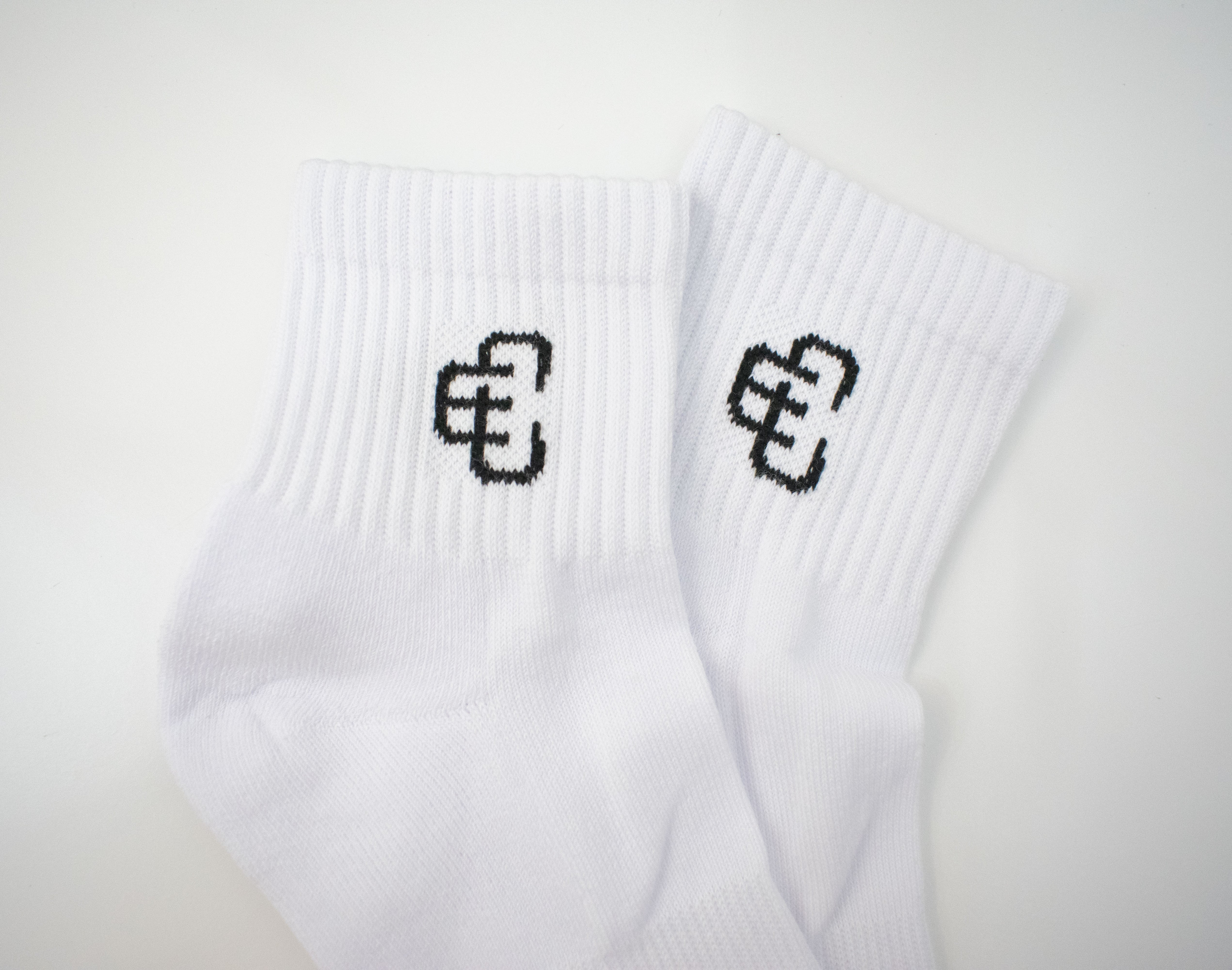 Copped White / Black Ankle Socks 3-Pack