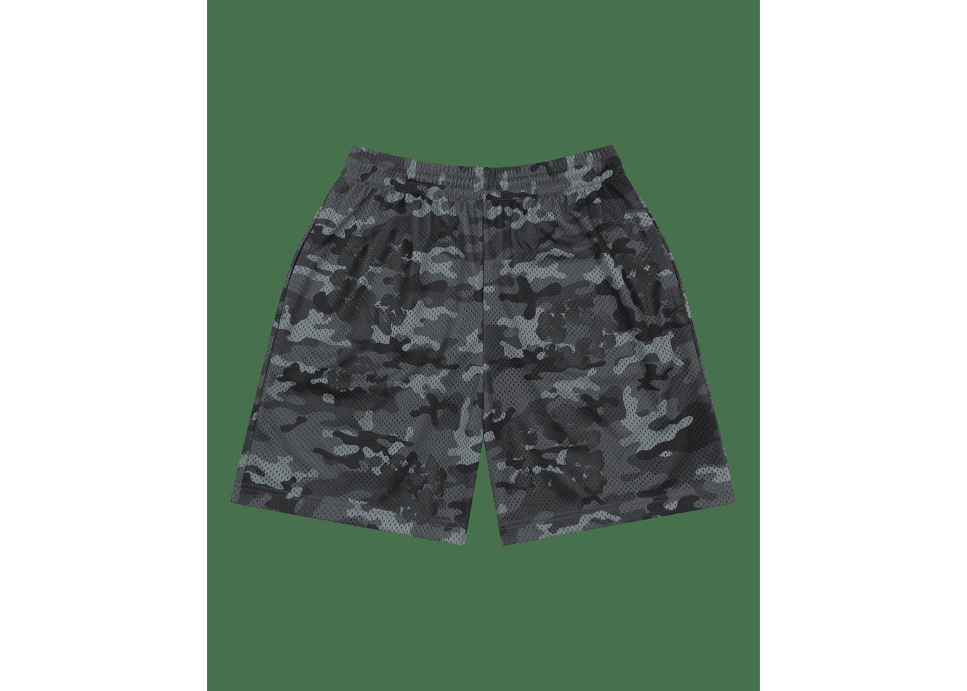 Denim Tears Camo Cotton Wreath Mesh Shorts Black