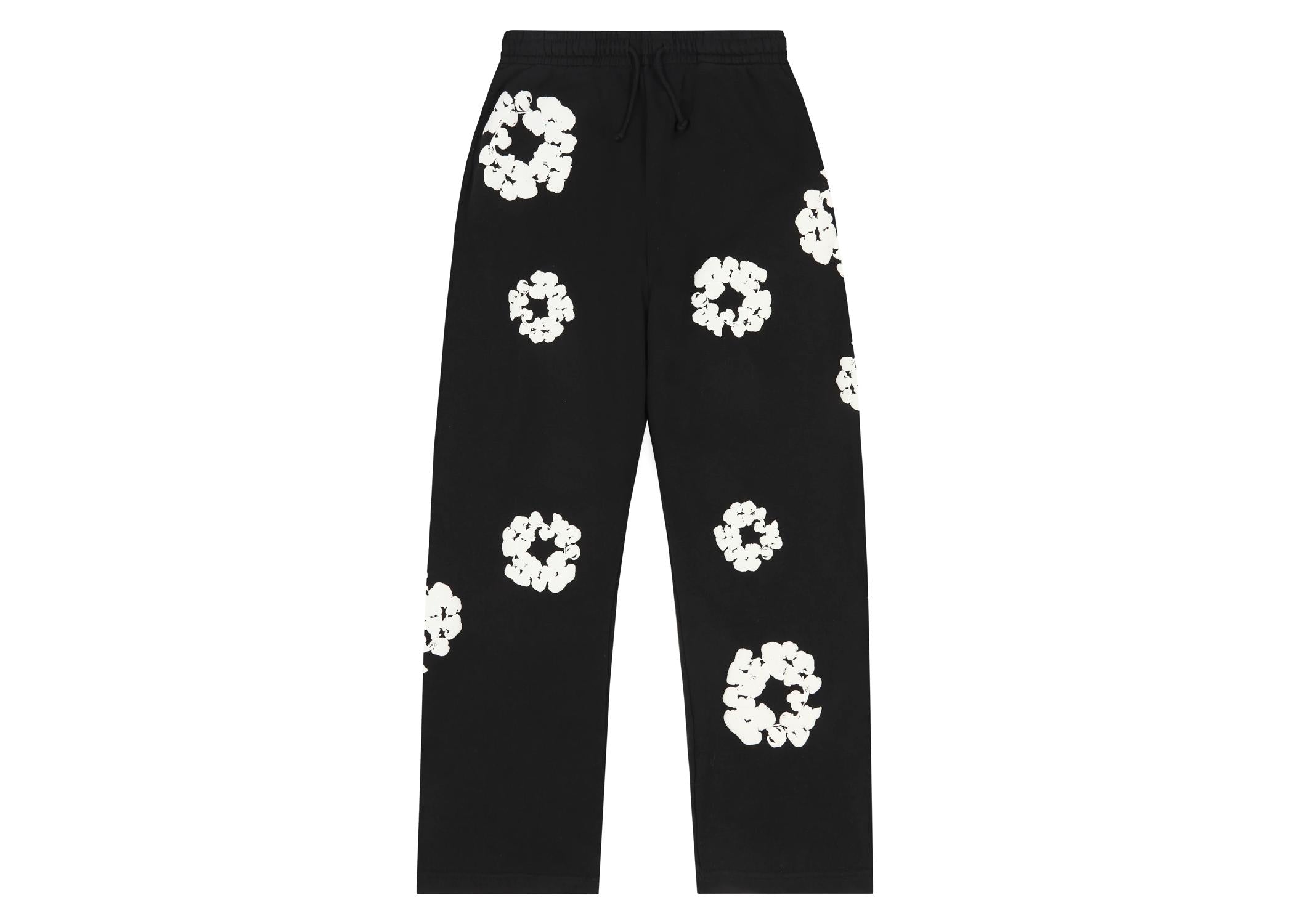 Denim Tears Cotton Wreath Baggy Sweatpants Black