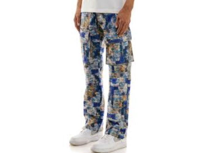 KDNK JEANS KND4759 BLUE CUT & SEW SLIM JEANS