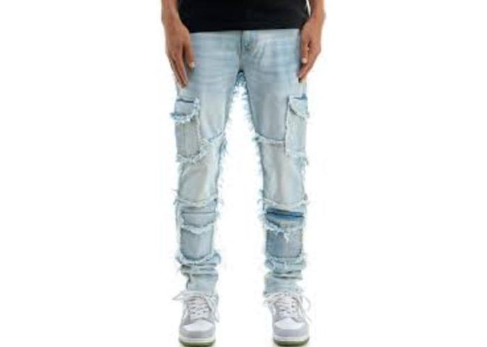 KDNK JEANS KND4803 BLUE CARGO JEANS