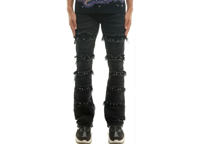 KDNK Jeans KND4853-Black Trim Jeans