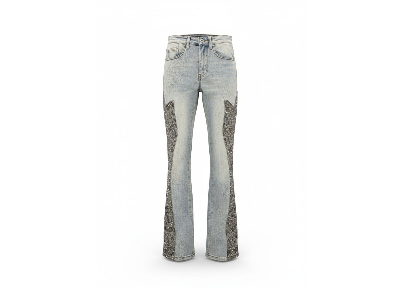 KND4808-BLUE JACQUARD JEANS