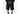 LEATHER RAVE CARGO SHORTS [BLACK]