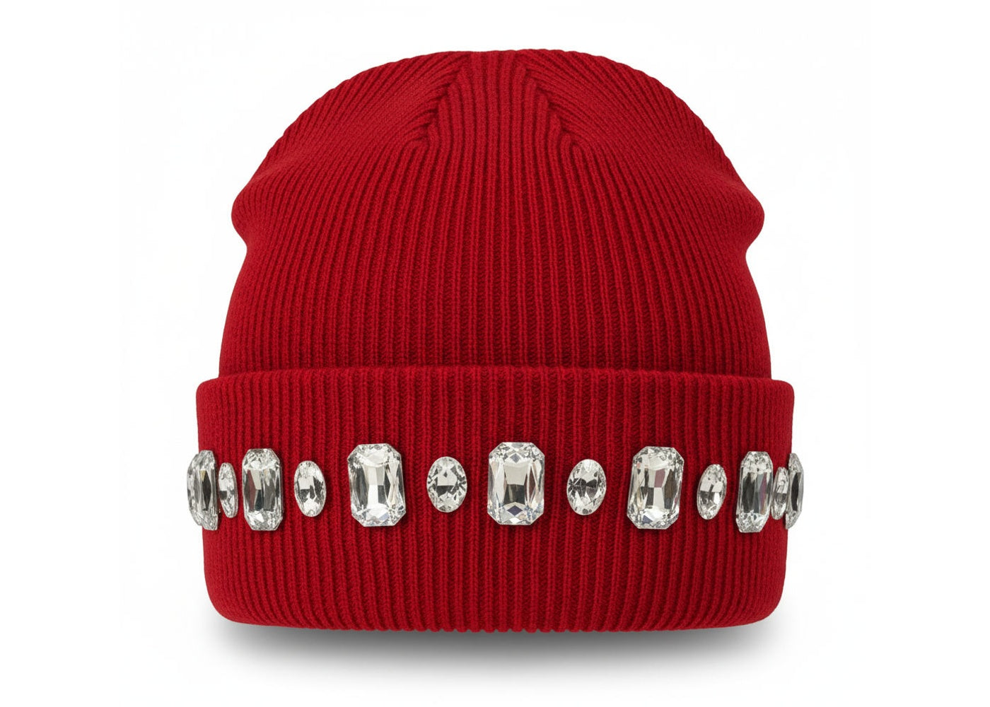 MANI Large Stone Beanie "Cherry Red"