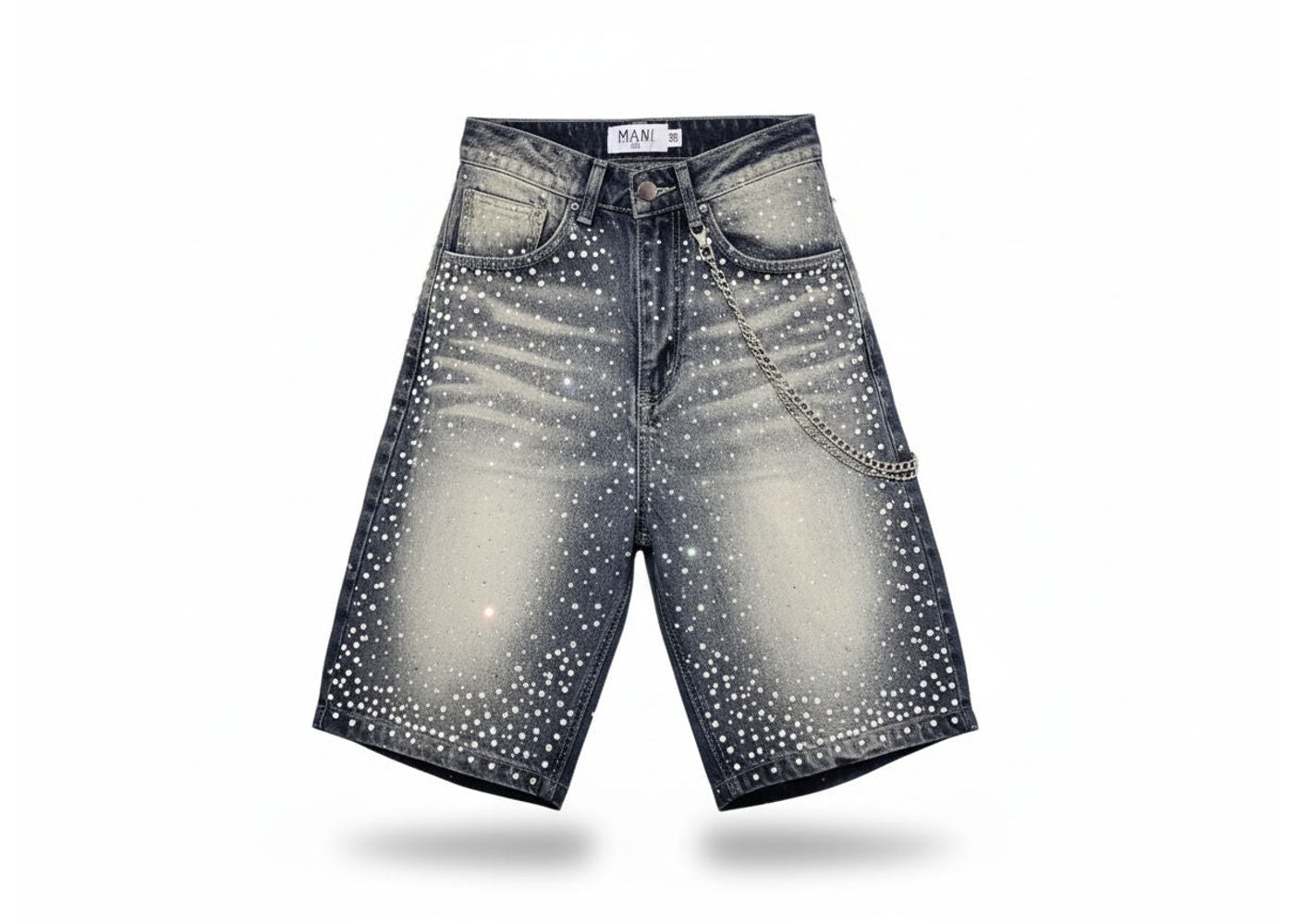MANI Pearl Denim Shorts