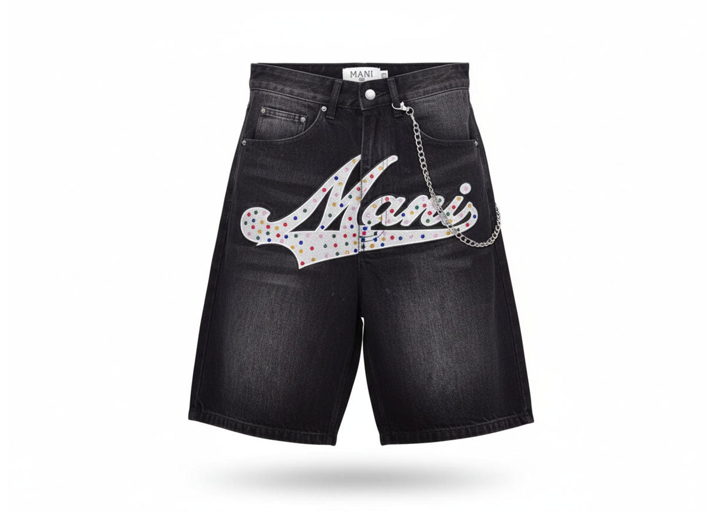 MANI Varsity Denim Shorts MANI