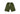 MANI Vertical Logo Washed Long Shorts Forest Green