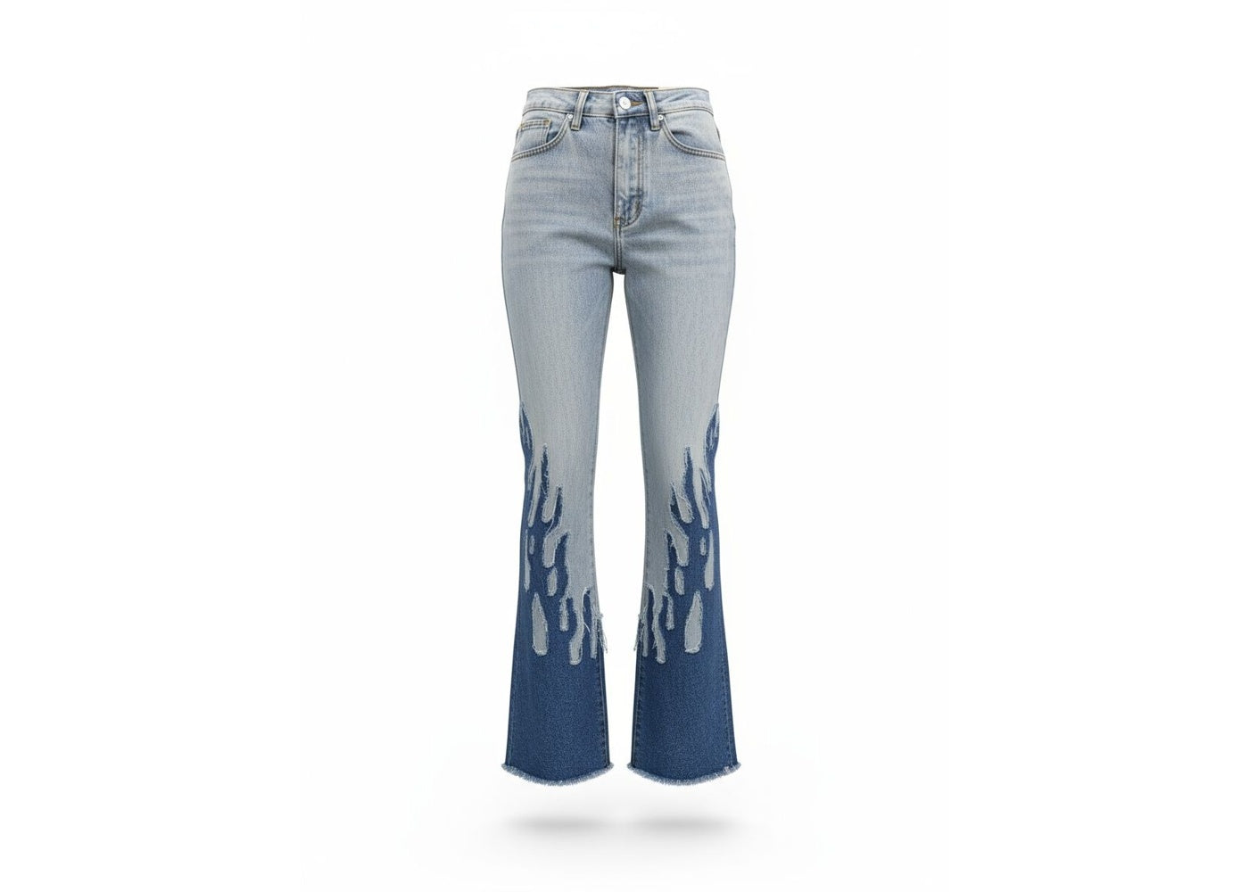 MNML B556 Flame Flare Denim - Blue