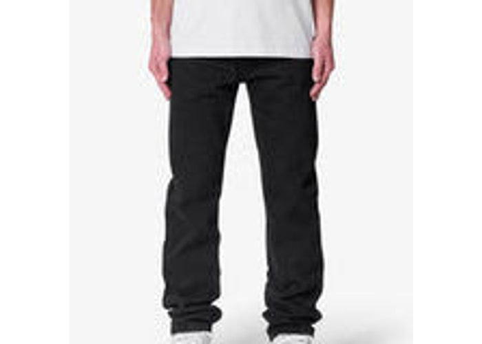 MNML Raw Straight Denim - Rinsed Black