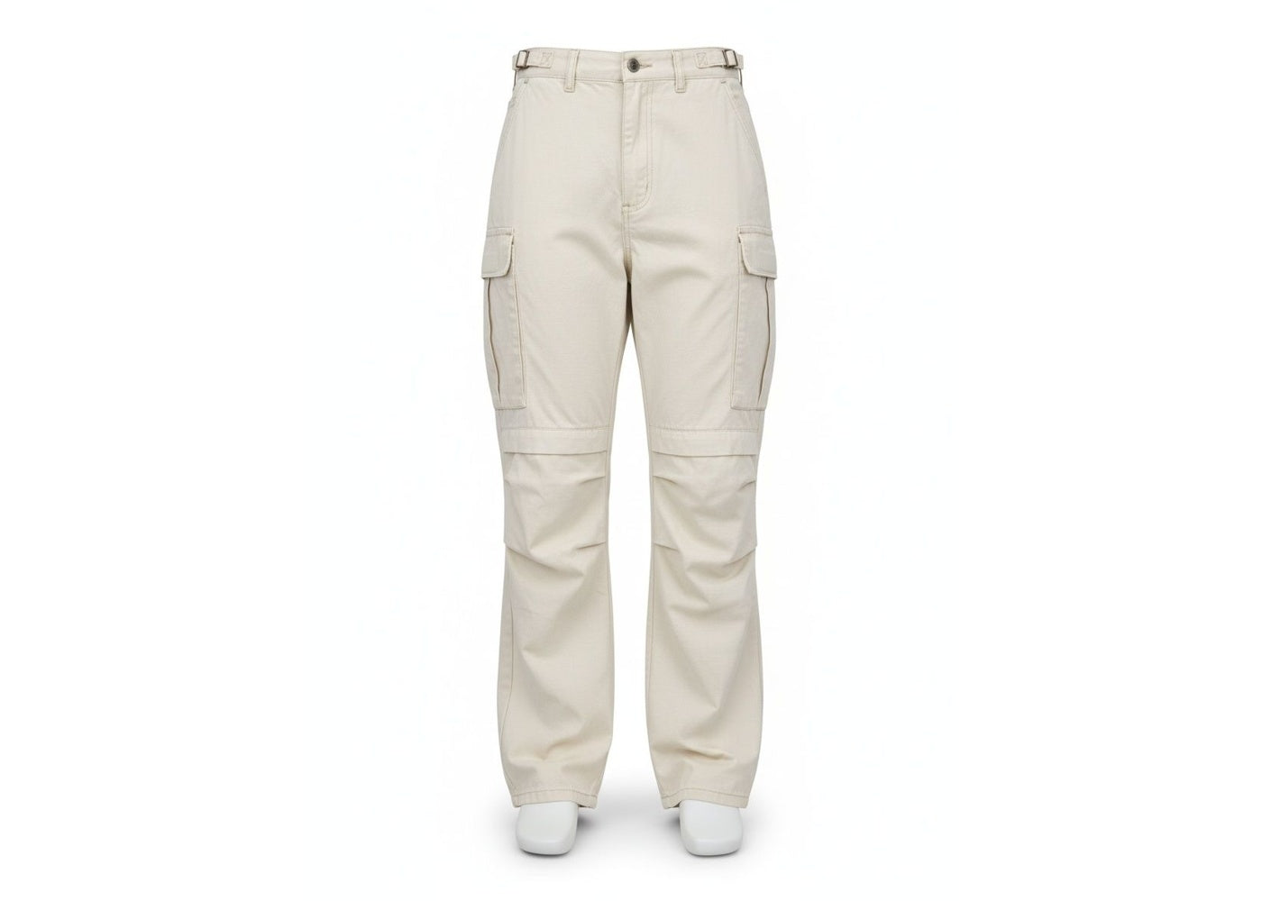 MNML Ultra Baggy Ripstop Cargo Pants Off White