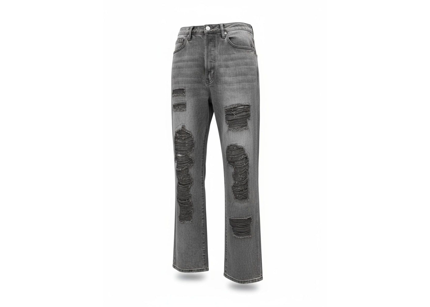 MNML V640 Ultra Ripped Denim Washed Black