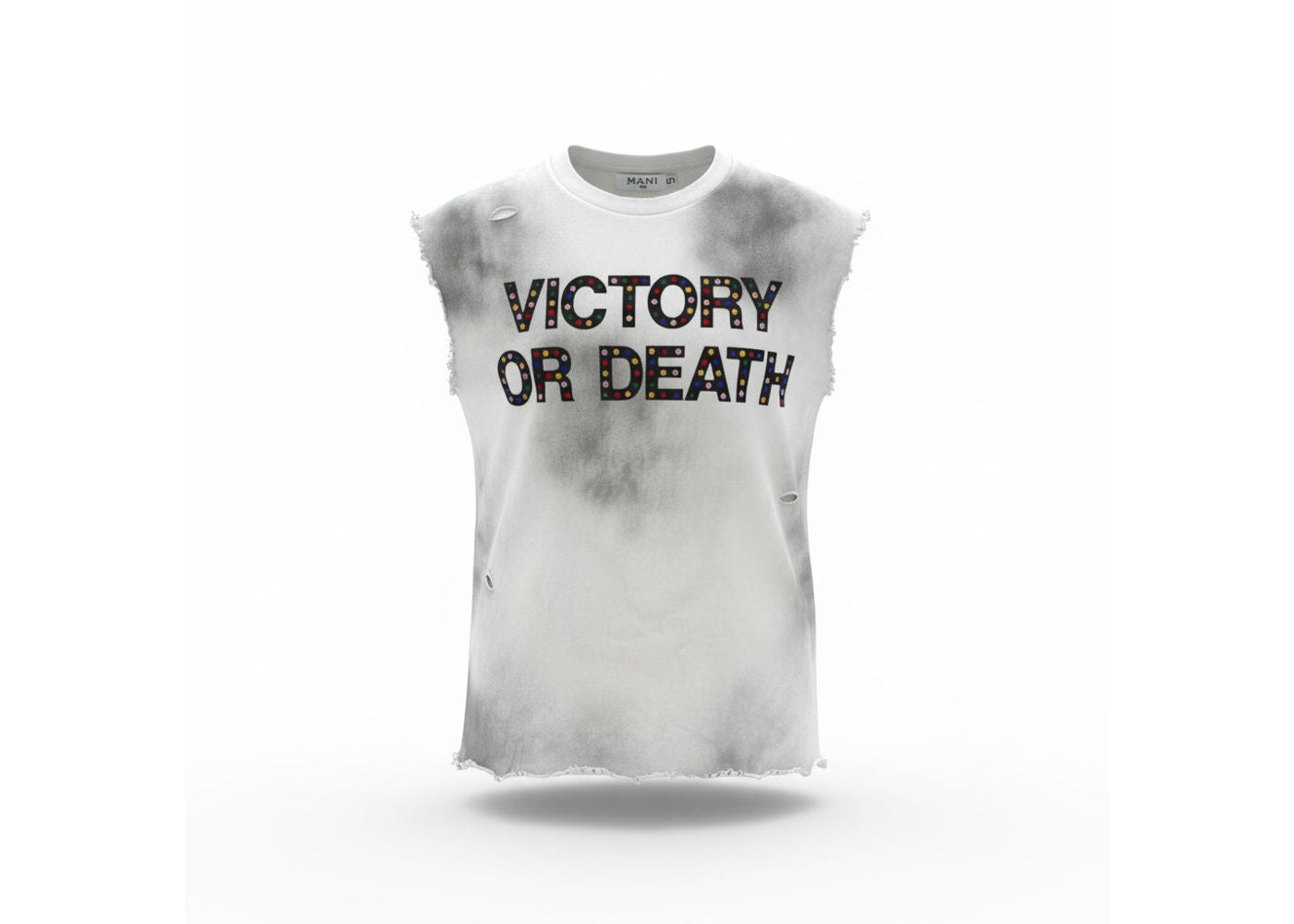 Mani Victory Or Death Sleeveless White