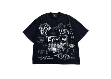 Mixed Emotions Black Chaos Tee