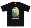 Bape Tie Dye By Bathing Ape Tee Black Green Camo