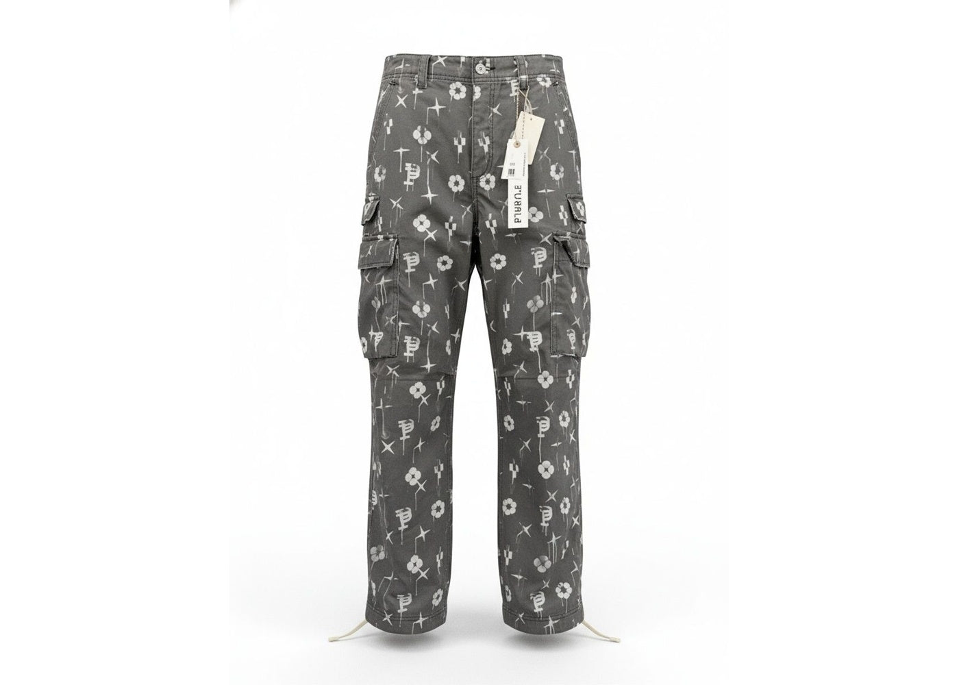 Purple Brand Double Pocket Cargo Pants Black Cargo