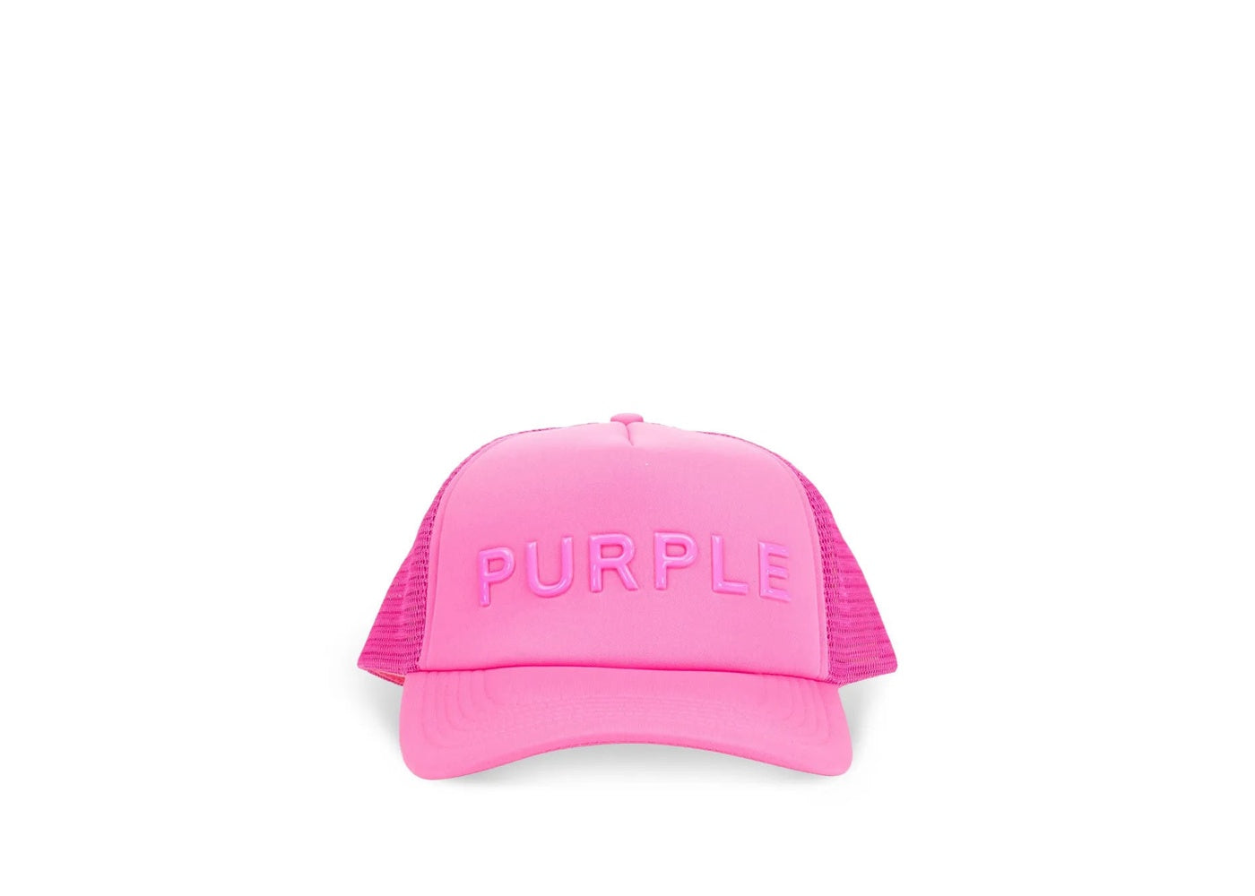 Purple Brand Purple Silicone Foam Trucker Pink Hat