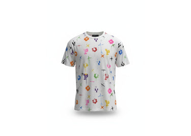 Purple Brand Textured Jersey Short Sleeve Tee Off White
