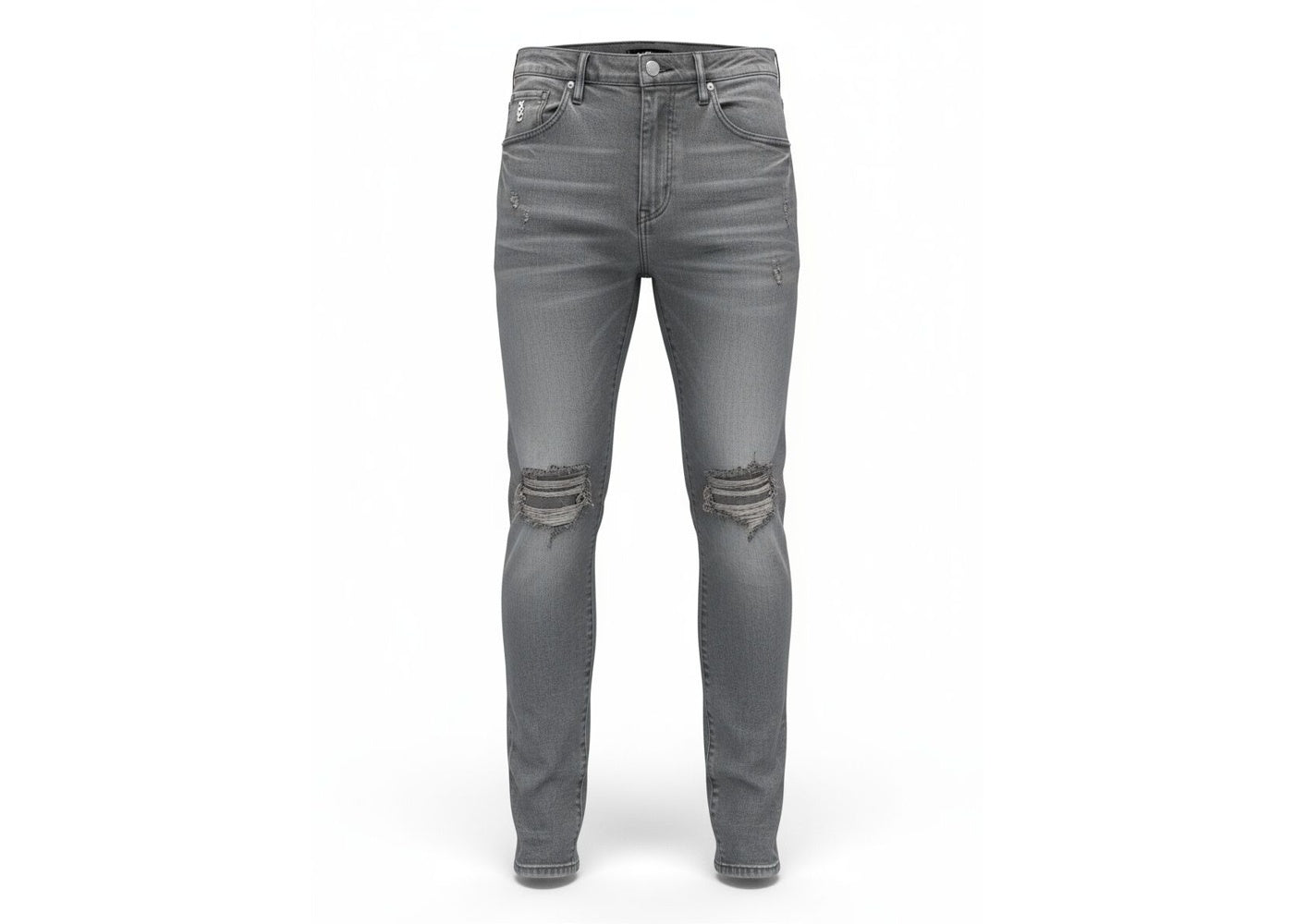 Purple Brand Wash Blowout Black Skinny Jeans