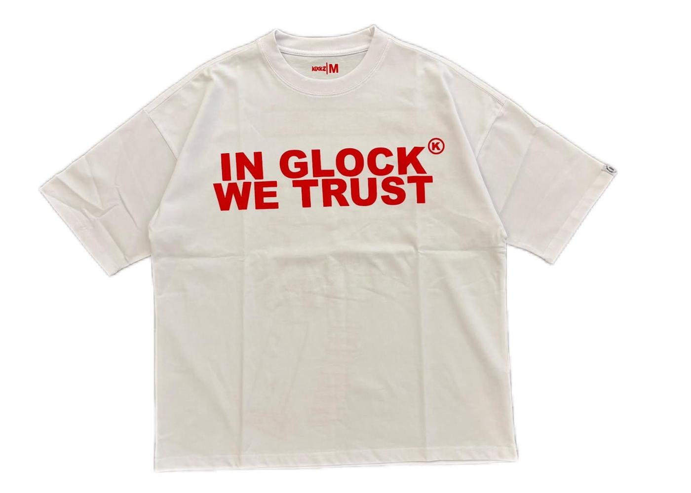 In Glock We Trust Tee White / Red
